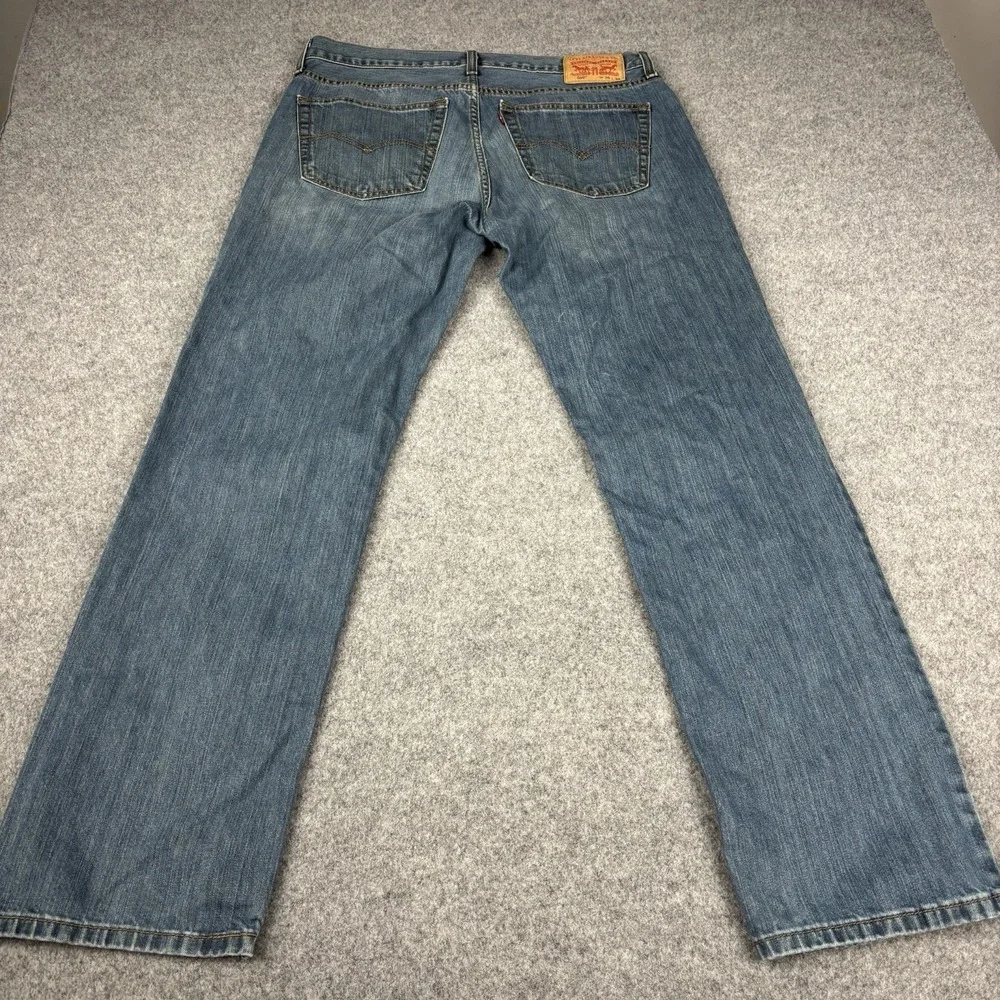 Levi's 559 Jeans Mens 36x34 Relaxed‎ Straight Medium Wash Classic Blue Denim EUC